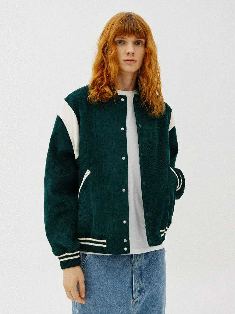 70230 CORDUROY VARSITY JACKET – ALAND USA